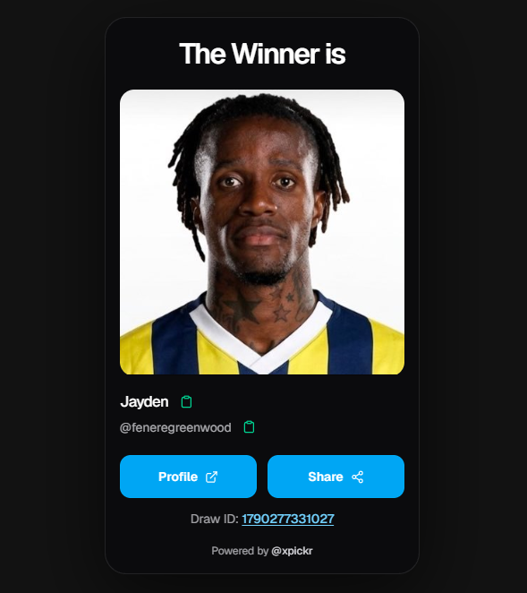 FUTesportsgg's tweet photo. @ArsevenEge Kazanan kişi @feneregreenwood olmuştur! 🎉

Kendisiyle DM üzerinden iletişime geçilecektir. 24 saat içerisinde dönüş yapmaması durumunda yeni bir kazanan seçilecektir. https://t.co/s30dkAehhc