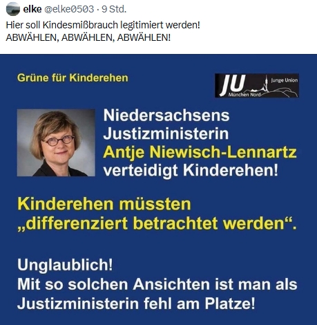 markusnam's tweet photo. @jreichelt ....auch nicht schlecht:
Befürworterin von Kindesmissbrauch leitete eine
'Kommission zur Aufarbeitung kirchlichen Missbrauchs'. https://t.co/0cgMCyPv5m