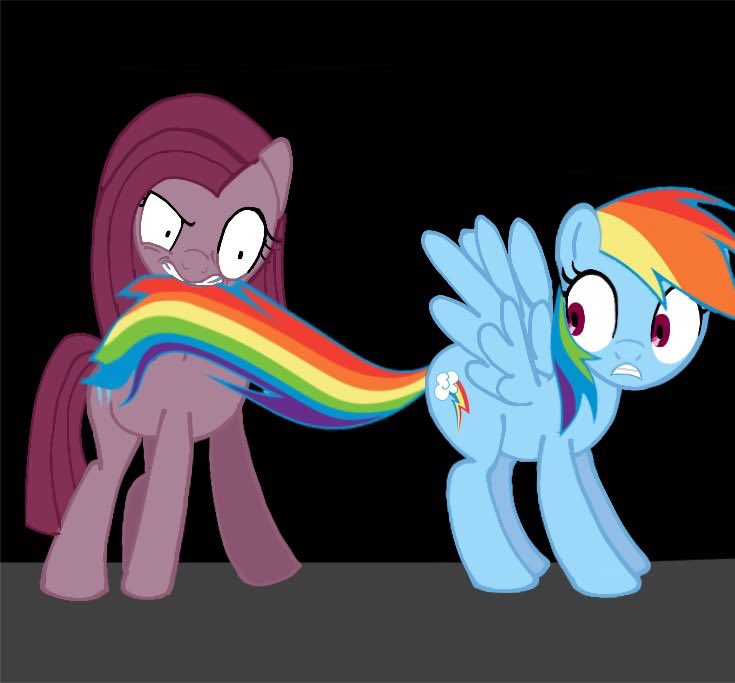 pinkaminaa's tweet photo. i wonder if rainbows tail tastes like skittles https://t.co/2dUpvcXC2w