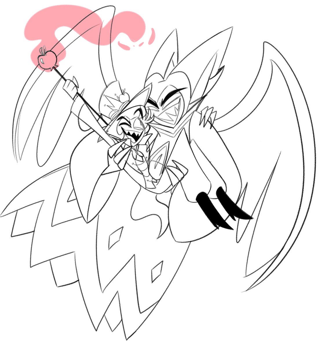kiwipoplin's tweet photo. 🍎🎸 doodles !! https://t.co/J6begTqbKO