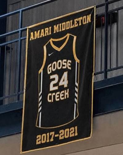 wuckturnal's tweet photo. THROWBACK: Goose Creek paying respects  to the best Human to grace their Highschool, Osamason aka babyjump aka M4 aka Lord Psyk

Would you hoop for Goose Creek? https://t.co/I1NQYlgsWK