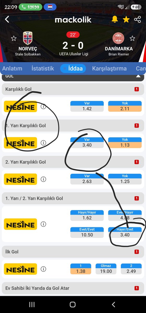 kenanpoyraz771's tweet photo. Kenan Poyraz bilgiler -133 
1.yari kg var🔥🔥🔥👈💰

Bir macin ...

1.Yari kg var Oranlari ile 👈🔥💛
Buraya dikkat 

Acilan evet /evet hayir /hayir  hayir/ evet ve evet/ hayir bölümü var ...bu bölüm deki i oranlarda 

Buraya dikkat 

Ilk yari kg var ile

Hayir /evet orani ayni 🔥💛👈

ise veya en fazla 0.10 barem farki var ise ...burdaki barem 0.5 in altında olursa yani birebir ayni olursa ornergin 

Ilk yari kg var 3.30
Hayir/evet 3.30 yada 3.35 3.40 
En fazla 0.10 barem burasi 0.11 yani 

Ilk yari kg var 3.30 olup
Hayir / evet 3.41 olursa geçersizdir...

Bu sekilde oran acilan maclarda 
Ilk yari kg var yuzde 80 - 90 
Gelmektedir ayrica bu oranlari gördüğünüzde o maca gönül rahatlığıyla ilk yari 0.5 ust oynayabilirsiniz 🥷🥷🥷🥷

Kenan Poyraz bilgiler gerçektir 🥷

Deneyin göreceksiniz 🔥💛💰👀

Ogretmeye ve kazanmaya devam edeceğiz 🥷

Simdi bir iki örnek atalim...

@kenanpoyraz771