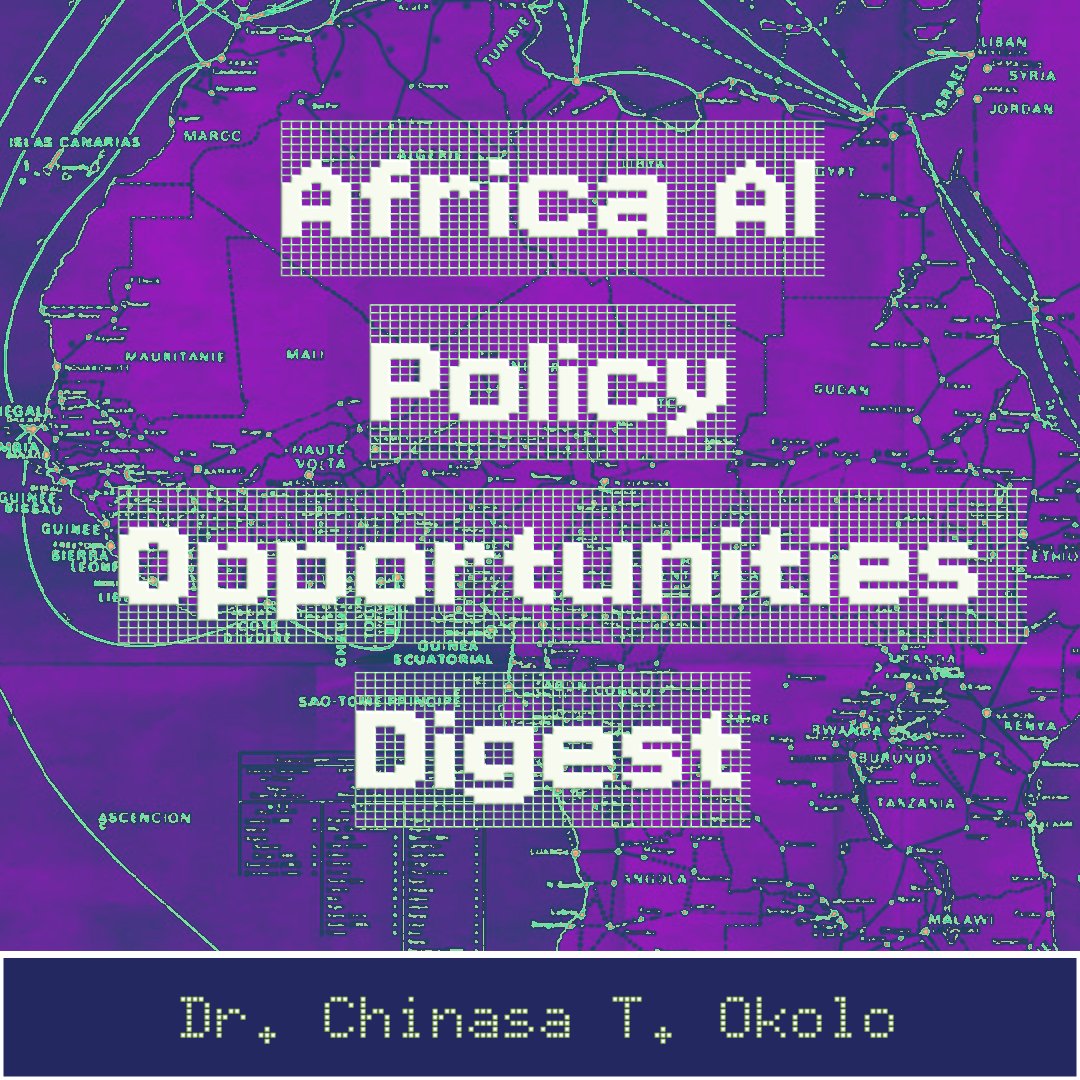 ChinasaTOkolo's tweet photo. The 9th edition of the Africa AI Policy Opportunities Digest is out with the latest fellowships, events, funding, and courses!

https://t.co/FmpHVV5j6z https://t.co/hV48rmTmD8