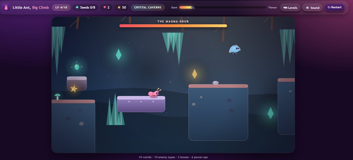 areesnv's tweet photo. Little Ant, Big Climb 🐜

Built with @AntSeed using Claude 5 + 5.5 for just $7.

As someone from finance, I’m amazed I managed to build a fun, working game with AI and somehow ended up playing it for 30 mins 😂
https://t.co/RabZYOmSKp
Try AntSeed and see what you can create 👇 https://t.co/PzHysR5KW4