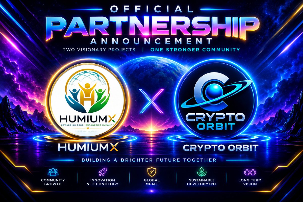 HumiumX's tweet photo. 🤝 OFFICIAL PARTNERSHIP
CRYPTO ORBIT x HUMIUMX 🚀

HUMIUMX is building community + presence in crypto. Looking for early supporters, holders, and active members.

Growing community • Marketing • Long-term vision

🌐 https://t.co/fHSjC4D2AD

✈️ https://t.co/cdJCsT331V

𝕏 @HumiumX

CA: 0x9Ccfd7c0fa3fA805a82909Af2da8E9e8be8F711c

Let’s grow it together 🌕