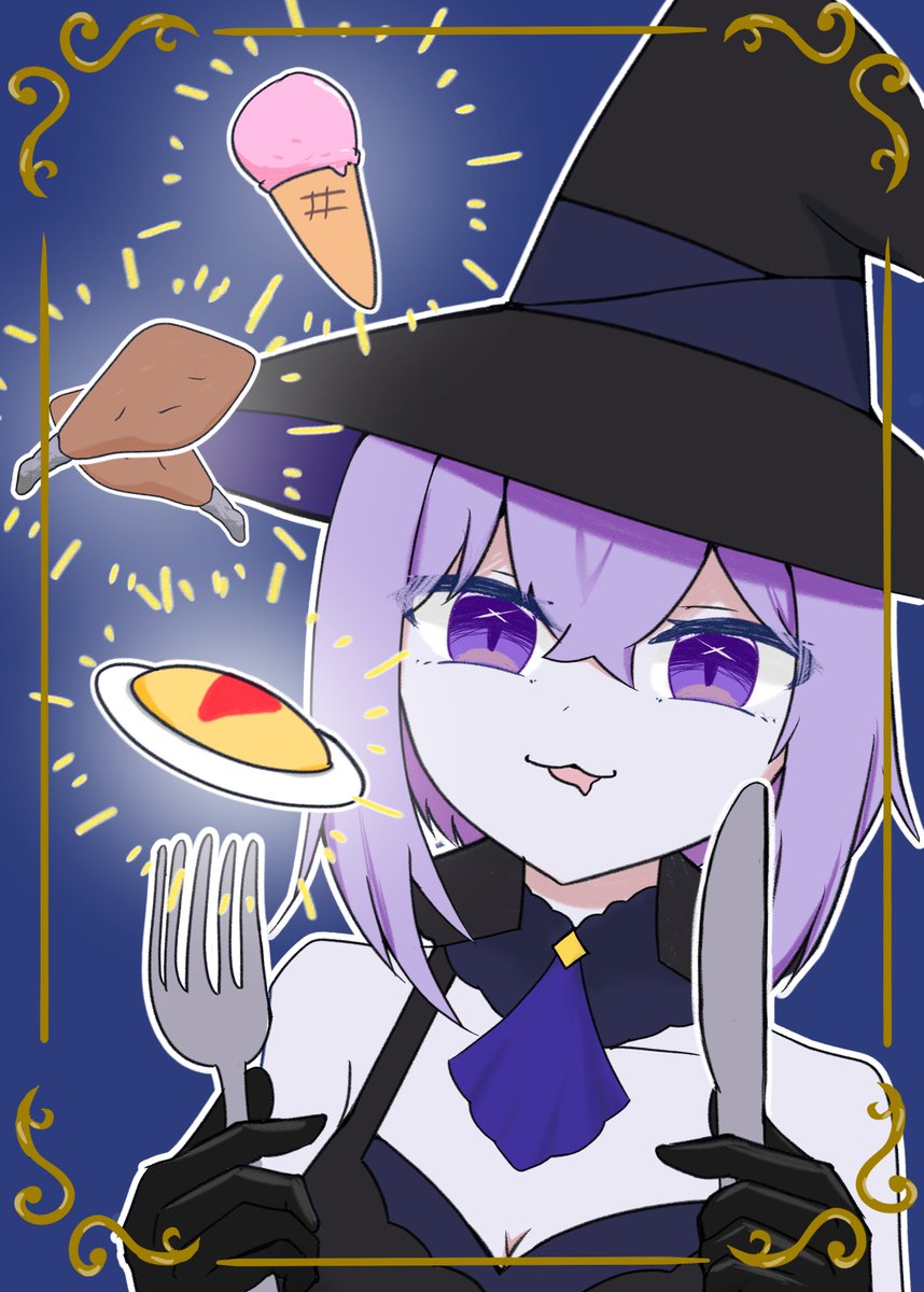 Leedy1005's tweet photo. 好きなものだけ食べるだけ
#絵かゆ https://t.co/w9CGBGQ68n