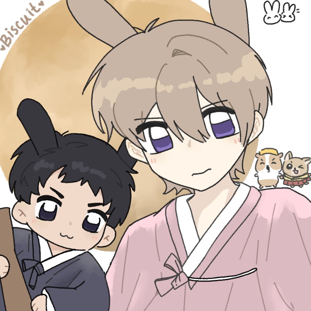 OwoUkin52698's tweet photo. 추석 즐겁게 보내요🐰🐰

#비스킷 #biscuit @lleessll https://t.co/UcuvTW3VJj