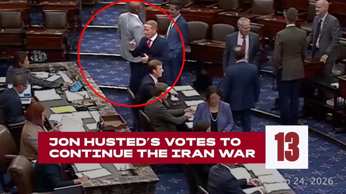 Image for the Tweet beginning: Jon Husted has now voted