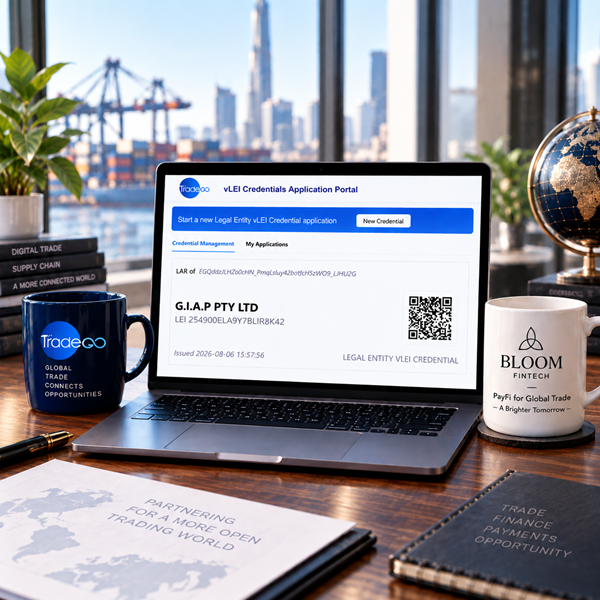 austfintech's tweet photo. Bloom Fintech adopts vLEI digital identity through TradeGo to strengthen trusted cross-border trade
https://t.co/KwvHHjD4fh #australianfintech #fintech #fintechnews #financialtechnology #finance #technology #tech #trade #trading #crossbordertrade #vLEI #digitalidentity #identity https://t.co/zTMxv82EvZ