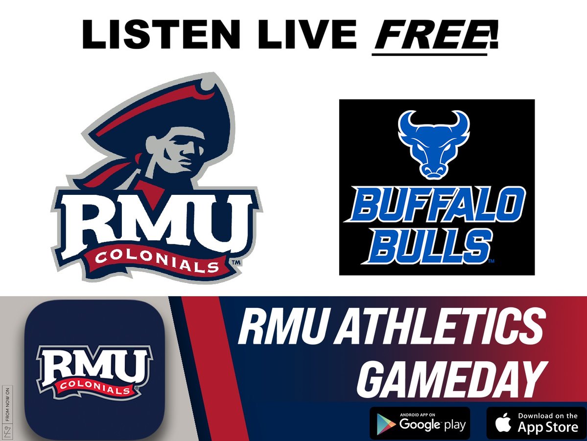 colonialsradio's tweet photo. The @RMU_Football Colonials play @UBuffaloFB Saturday. Pregame 3:15 / Kickoff 3:30 TO LISTEN LIVE FREE, CLICK: https://t.co/vZp6lClddr
#LetsGoBobbyMo #GoColonials #ColonialPride #SwarmAndSmash @NECFootball @NCAA_FCS https://t.co/pjO9MWcWba