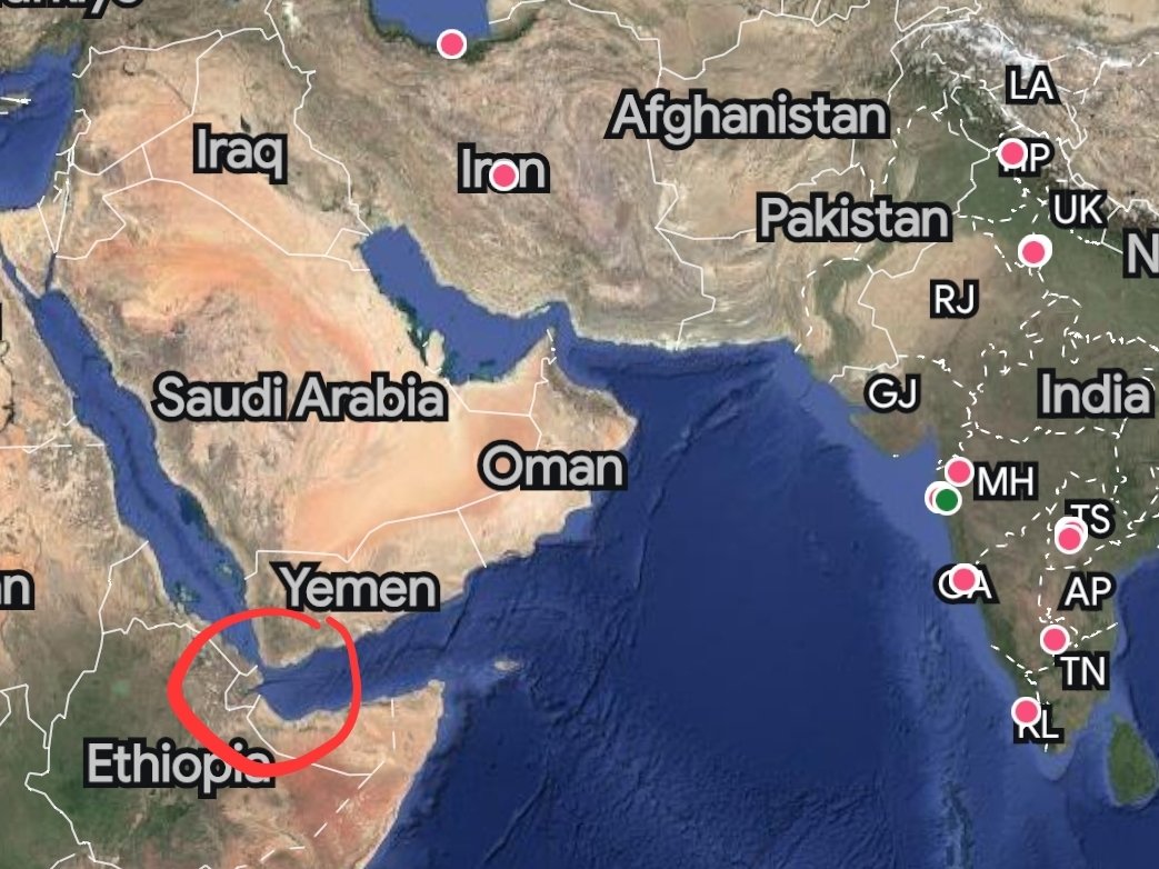 Raja_Karthikeya's tweet photo. The #BabelMandeb crisis has reached a point where the world has few options but to negotiate with the #Houthis for safe passage of ships through the Strait. What are Asia's options? I write in the @AsianDispatch_
#WestAsia #redsea
https://t.co/ykCJRF1x7L https://t.co/YR6gQpjpVc