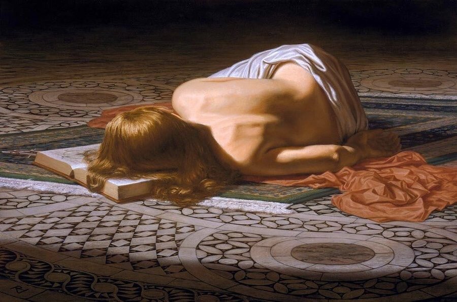 aelith4ever's tweet photo. "The Mosaic Floor” by Ralph Heimans, 1995 https://t.co/ic2VMdx69r