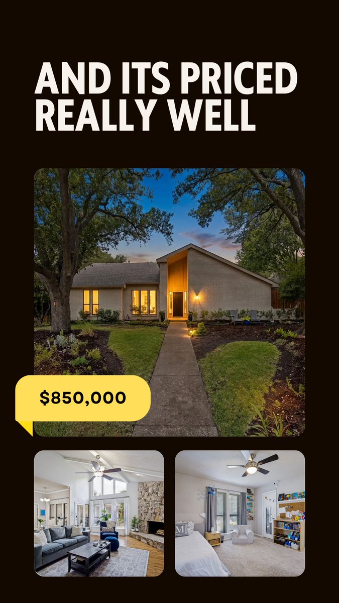 SeldenTual's tweet photo. Some Dallas homes stand out for the home itself. Others stand out for the land.

16916 Old Pond Dr offers both: an updated 4 bedroom, 3 bathroom home on a rare 0.31 acre lot in North Dallas. https://t.co/MjEQVyDlj4