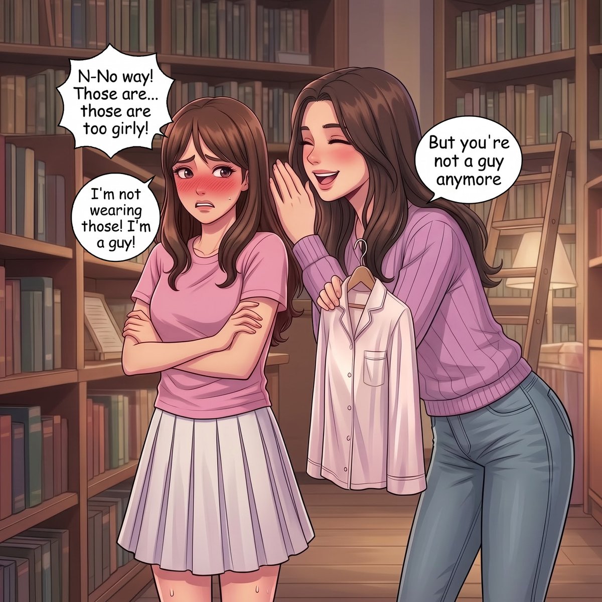 TwistedTales77's tweet photo. HEADBAND DISASTER
Check out our Patreon for All pages - https://t.co/DJYBl7D81N
Note: No NSFW content
#tgtf #mtf #genderbender #Comic #anime #boytogirltransformation