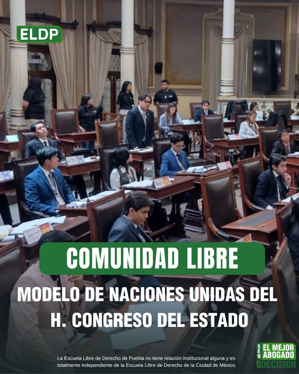 ELDPuebla's tweet photo. Continuamos en el segundo día de actividades del Modelo de Naciones Unidas del Congreso del Estado. Acompañamos a nuestras y nuestros estudiantes en las mesas de trabajo y debates de esta jornada.
#ComunidadLibre #DerechoPuebla #ELDP #MUN https://t.co/0cYCshCyaO