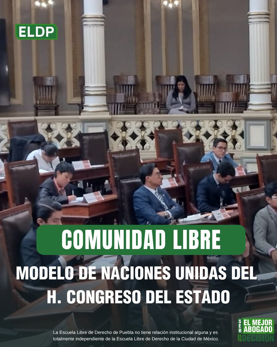 ELDPuebla's tweet photo. Continuamos en el segundo día de actividades del Modelo de Naciones Unidas del Congreso del Estado. Acompañamos a nuestras y nuestros estudiantes en las mesas de trabajo y debates de esta jornada.
#ComunidadLibre #DerechoPuebla #ELDP #MUN https://t.co/0cYCshCyaO