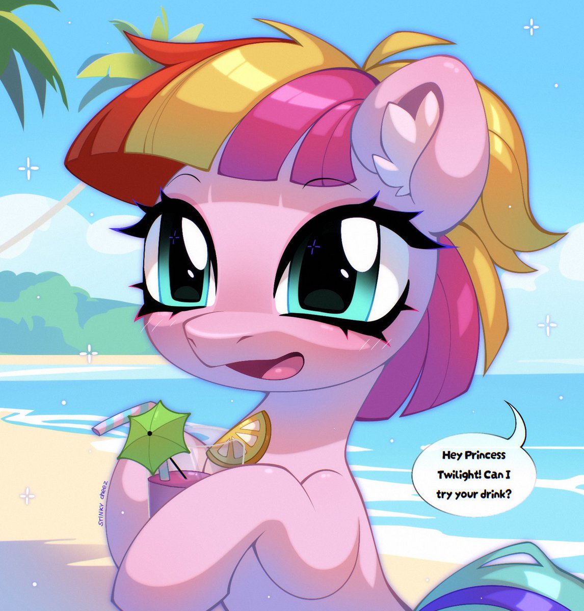 StinkYCheezzz's tweet photo. ☆ Noo don't drink that shi Toola Roola🏝️🙏🥀

#mlp #MyLittlePony #mlpart #ToolaRoola https://t.co/121IfOesQf