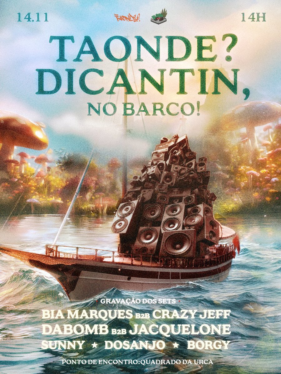 mirellawho's tweet photo. eu &amp; meus amigos em alto mar dia 14/11. elenco imbatível, rolé fino, extraordinário, estou encantada.. tipo.. tá onde? de cantin no barco, amor…

ingressos: https://t.co/cSFpReXnbv https://t.co/jlgwDe6sIE