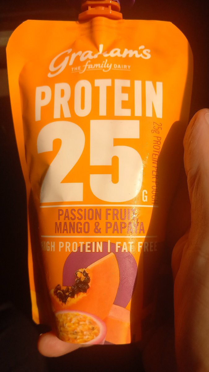 themanagedman's tweet photo. Protein yoghurt is having a moment, and for once the hype is fair.

Twenty-five grams of protein, about 180 calories, filling, and it actually tastes like breakfast.

It’s an easy way to stop the day starting on toast and hoping for the best. https://t.co/LHYz6EpTSS