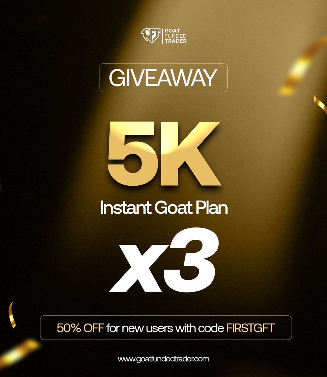 callmeToprex's tweet photo. I’m giving away 3x $5K GFT funded accounts

To enter:

• Follow me, @justTEMI01 &amp; @NazGFT 
• Like &amp; repost my pinned post 
•  Like &amp; RT
•  Tag 2 friends
•  Sign up 👉 https://t.co/4XdgJe0hJd

Winners announced in 7 DAYS https://t.co/qMI5nRanXx