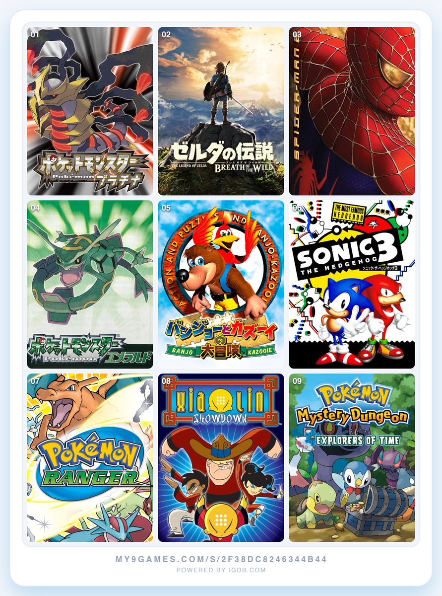 k_studley's tweet photo. Okay I caved
9 games that shaped me 💕 https://t.co/OF8jYNqN87