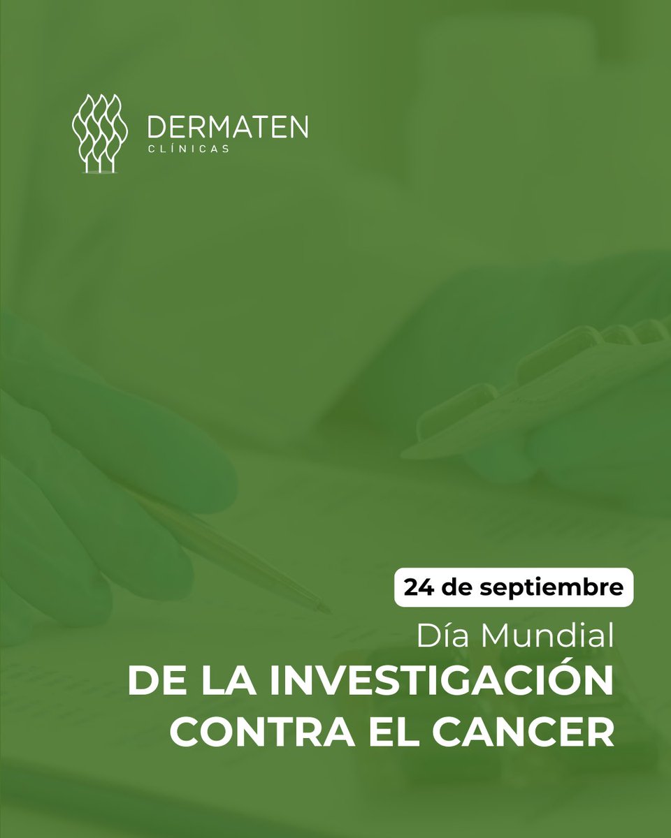 clinicadermaten's tweet photo. 🔬 La investigación salva vidas.
Hoy, 24 de septiembre, conmemoramos el Día Mundial de la Investigación contra el Cáncer. https://t.co/ZzLTNGmfEU