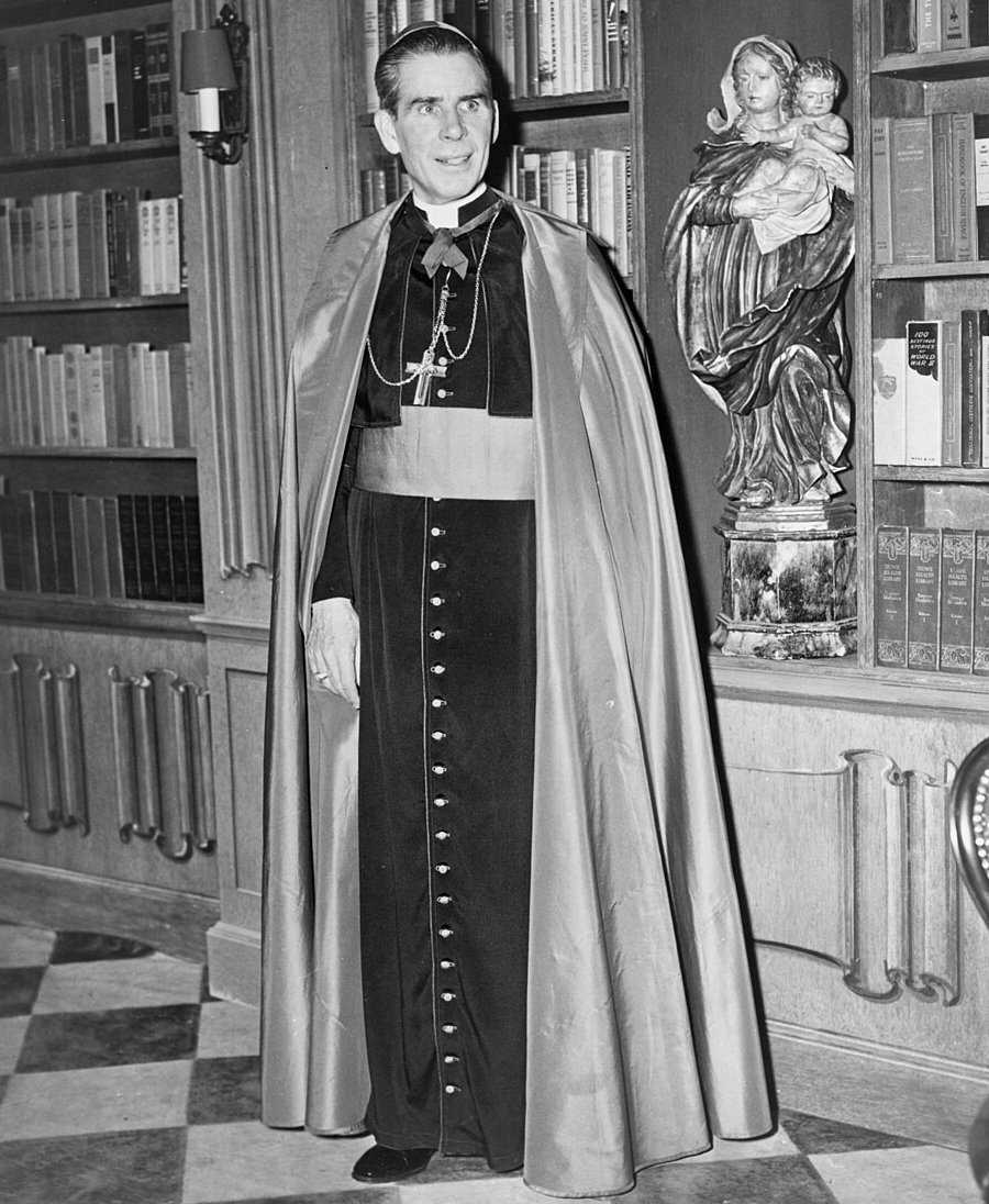 ArchCordileone's tweet photo. Today, the Church in the United States rejoices in the beatification of Archbishop Fulton J. Sheen, a brilliant teacher and evangelist who understood that faith is more than intellectual knowledge and great oratory. It is a matter of the heart as well.

Archbishop Sheen was remarkably prescient. What he said about the secularizing trends in society, the dehumanization of materialism, and the threats of Communism and Marxism applies today just as much or more so than it did in the 1950s and 1960s. These threats continue, sometimes in different guises. We still stand to learn much from his great discourses and writings.

Archbishop Sheen is also an inspiration to us priests through his commitment to a daily Holy Hour. He has personally inspired me to maintain that daily Holy Hour before the Blessed Sacrament.

Blessed Fulton Sheen, pray for us!