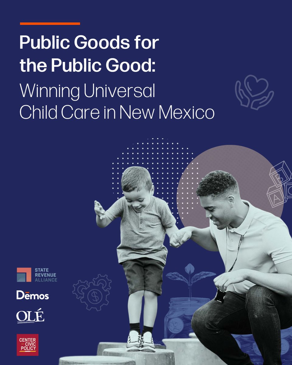 Demos_Org's tweet photo. Public goods are the foundation of our social infrastructure.

When we invest in them, we help build a stronger economy.

Join us on Oct. 14 to hear about a groundbreaking public goods campaign in New Mexico &amp; what it means for advocates nationwide. https://t.co/hn4WtNNbJJ https://t.co/IlwHS3gTRi