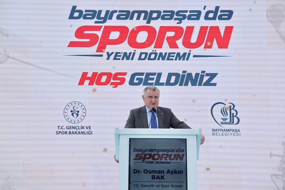 akkadinbpasa's tweet photo. Gençlik ve Spor Bakanımız  Osman Aşkın Bak, Valimiz Davut Gül ve Vekilimiz Adem Yıldırım'ın katılımıyla Bayrampaşa'da sporun yeni dönemini başlattık.

Bakanlığımız ile iş birliğinde 1 Milyar 150 Milyon TL'lik yatırımla tüm spor tesislerimizi yeniliyoruz. https://t.co/1mHvv4324o