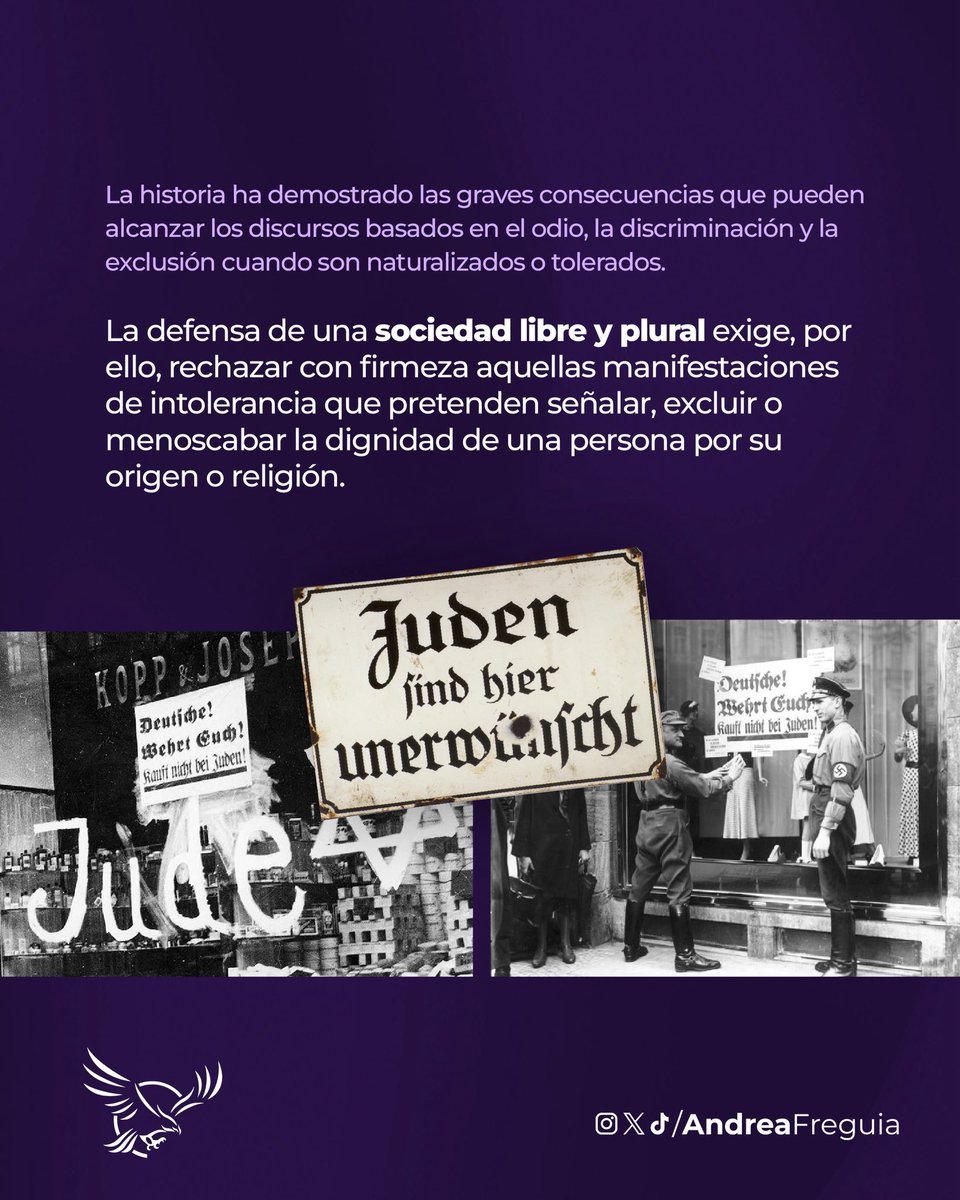 AndreaFreguia's tweet photo. Presentamos un proyecto en la Legislatura para repudiar las expresiones antisemitas de Florencia Guerra Sodero.

El antisemitismo no tiene lugar en el deporte ni en nuestra sociedad. https://t.co/HjzsGD3yxt