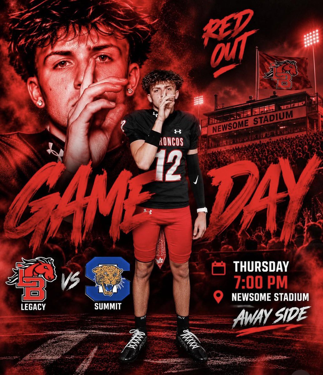 legacybroncofb's tweet photo. Week 5 Game Day ‼️
📍Vernon Newsome Stadium
⏰ 7:00pm
🆚 Mansfield Summit
#WTS #TheRanch https://t.co/vX8MPJ11l3