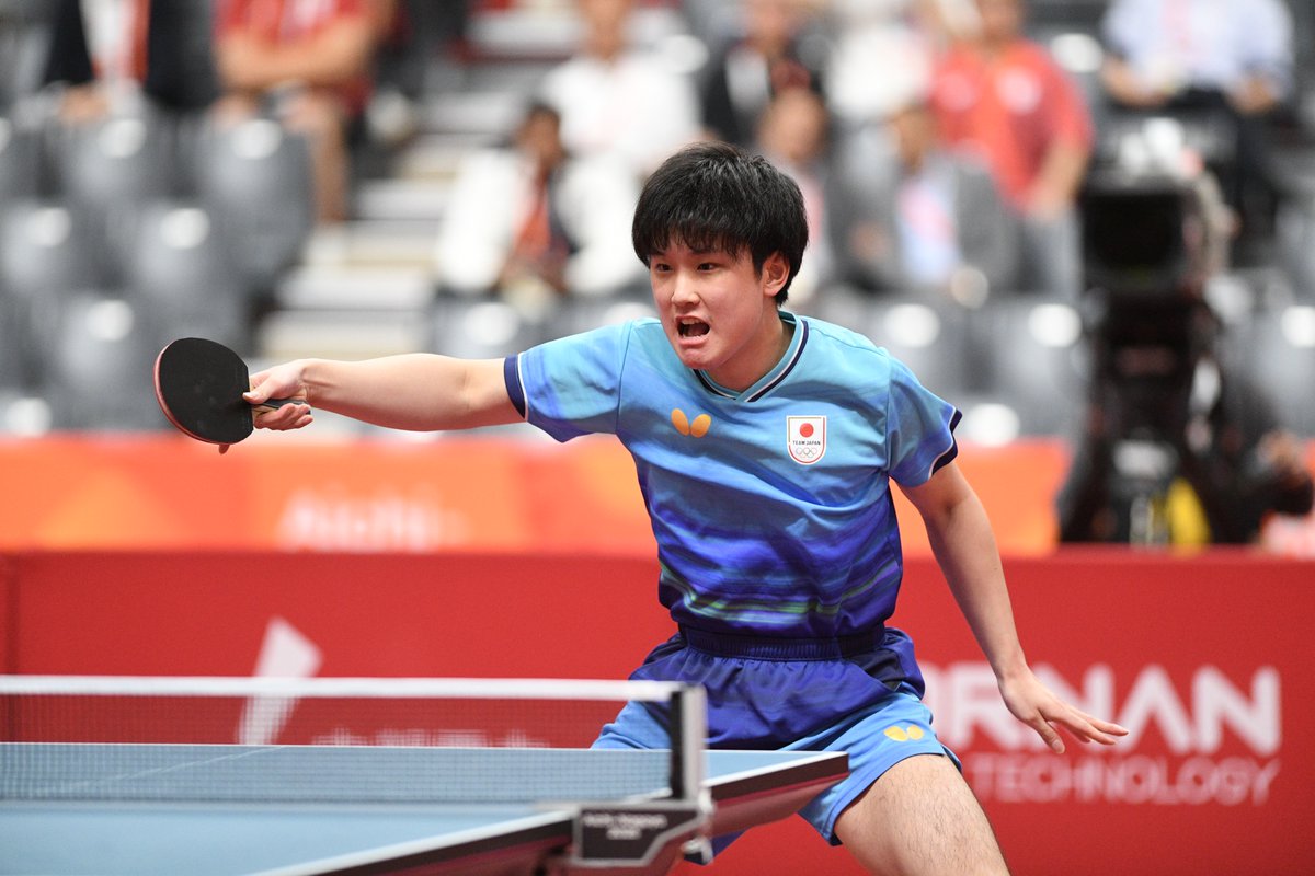 jtta_official's tweet photo. 男子団体、60年ぶりの金メダル🥇

🏓愛知・名古屋アジア大会🇯🇵
男子団体決勝
🇯🇵日本 3-2 中国🇨🇳

松島輝空 2-3 王楚欽
11-5/11-8/9-11/9-11/9-11

張本智和 3-1 温瑞博
11-7/8-11/11-4/11-9

戸上隼輔 1-3 林詩棟
9-11/11-4/7-11/6-11

張本智和 3-0 王楚欽
11-7/11-4/11-9

松島輝空 3-1 温瑞博
11-7/8-11/11-6/11-8

卓球競技日程🔻
9/20（日）〜9/28（月）

大会情報🔻
🔗https://t.co/Q867kgdMSR

#TEAMJAPAN
#ともに一歩踏み出す勇気を

@TeamJapan