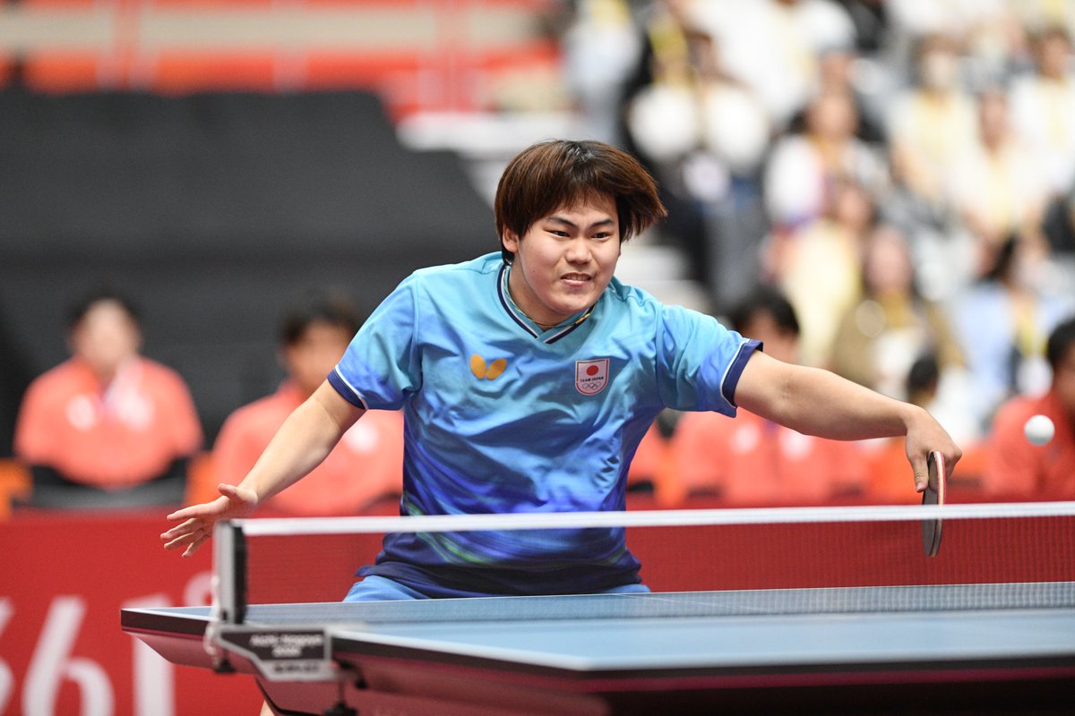 jtta_official's tweet photo. 男子団体、60年ぶりの金メダル🥇

🏓愛知・名古屋アジア大会🇯🇵
男子団体決勝
🇯🇵日本 3-2 中国🇨🇳

松島輝空 2-3 王楚欽
11-5/11-8/9-11/9-11/9-11

張本智和 3-1 温瑞博
11-7/8-11/11-4/11-9

戸上隼輔 1-3 林詩棟
9-11/11-4/7-11/6-11

張本智和 3-0 王楚欽
11-7/11-4/11-9

松島輝空 3-1 温瑞博
11-7/8-11/11-6/11-8

卓球競技日程🔻
9/20（日）〜9/28（月）

大会情報🔻
🔗https://t.co/Q867kgdMSR

#TEAMJAPAN
#ともに一歩踏み出す勇気を

@TeamJapan