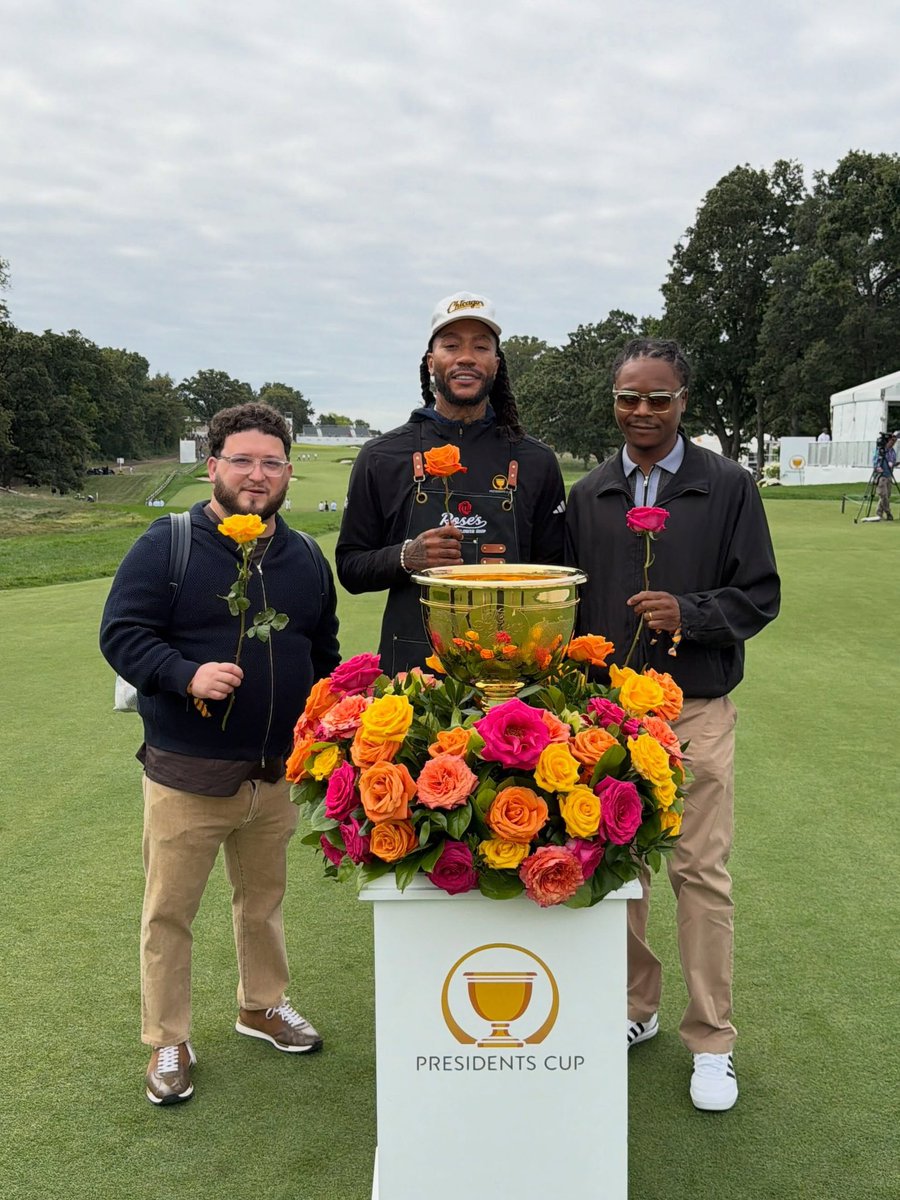 wavecheckers's tweet photo. Derrick Rose’s flower shop partnered with the PGA Tour at the President’s Cup🏆⛳️ https://t.co/39WRs4vXUQ