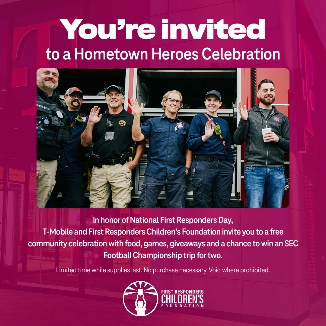 WendyLinOnline's tweet photo. A well-deserved shoutout to first responders today 💪 Glad @TMobile is showing up for the people who show up for our communities 👏 https://t.co/L3wHfWn4wR

#TeamMagenta https://t.co/CPijAMkDYa