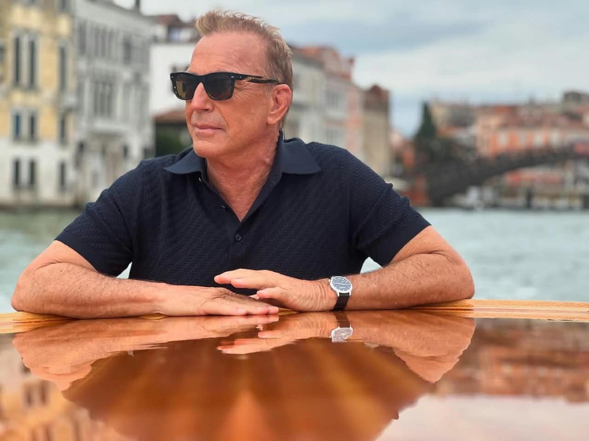 KevinMCostner8's tweet photo. Venice never fails to leave an impression. Grateful for the chance to take in the history and beauty of this place from the canals. A timeless city.

#Venice #Italy #VeniceFilmFestival #Travel #Cinema https://t.co/aIltzKlwoH