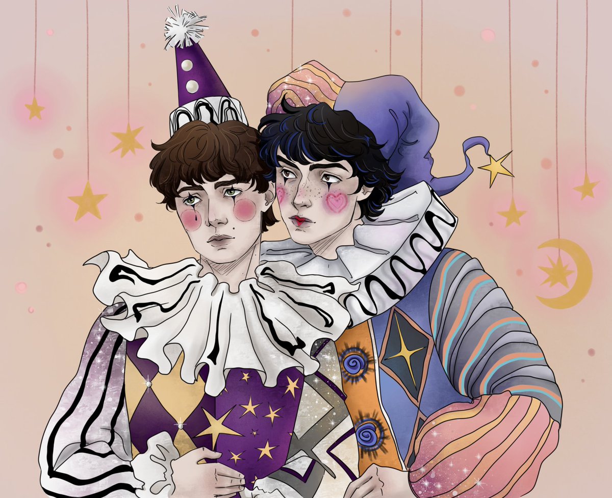 katzmich4fun's tweet photo. Circus things
#byler #strangerthingsfanart 

Но Майк и в каноне клоун просто... https://t.co/t5aCgyWmHv