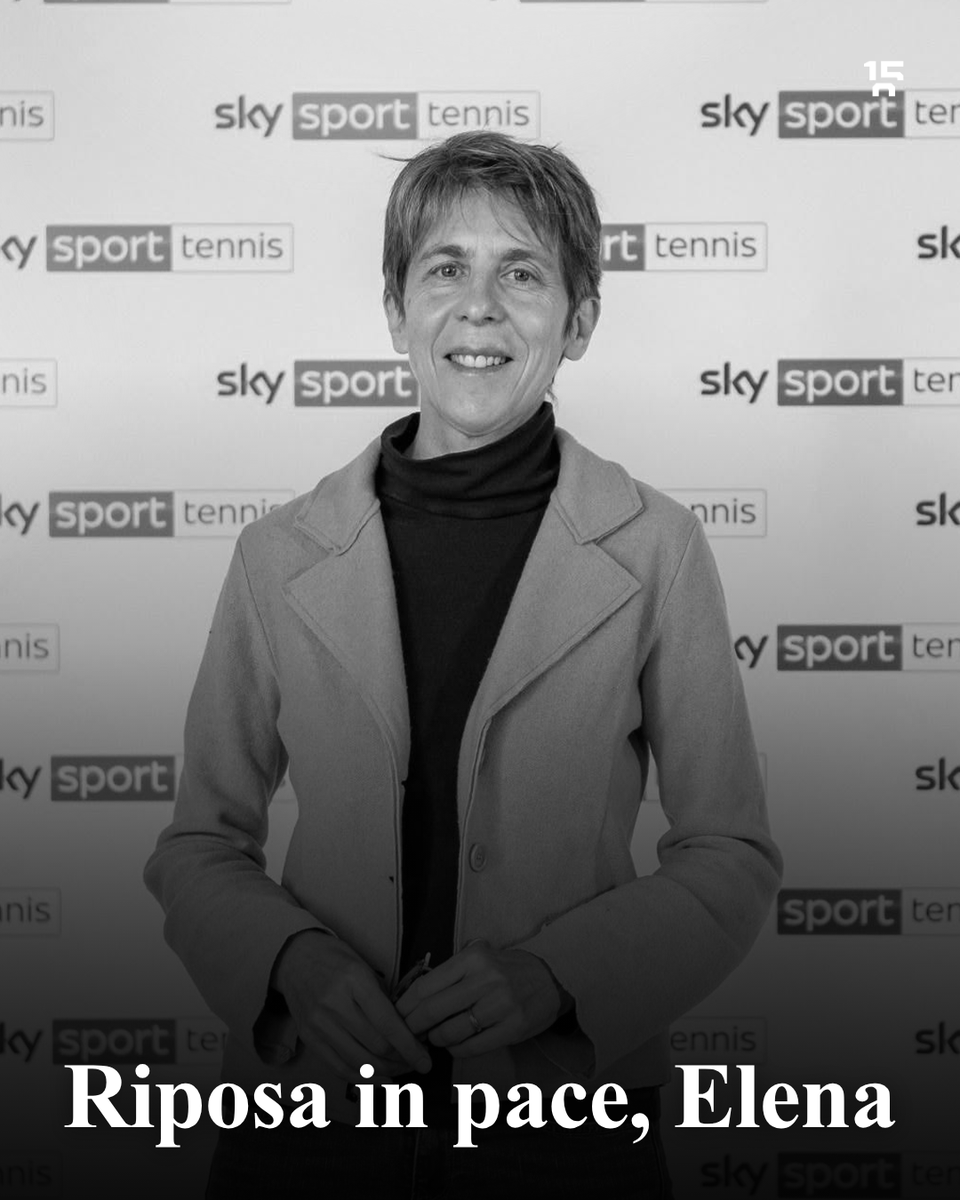 quindicizero's tweet photo. È scomparsa Elena Pero, celebre giornalista e telecronista di Sky Sport, professionista esemplare, la cui voce ha accompagnato per anni gli appassionati di sport e di tennis con competenza, garbo e passione.

Alla sua famiglia e ai suoi cari le nostre condoglianze e a lei il nostro pensiero.

Riposa in pace, Elena.