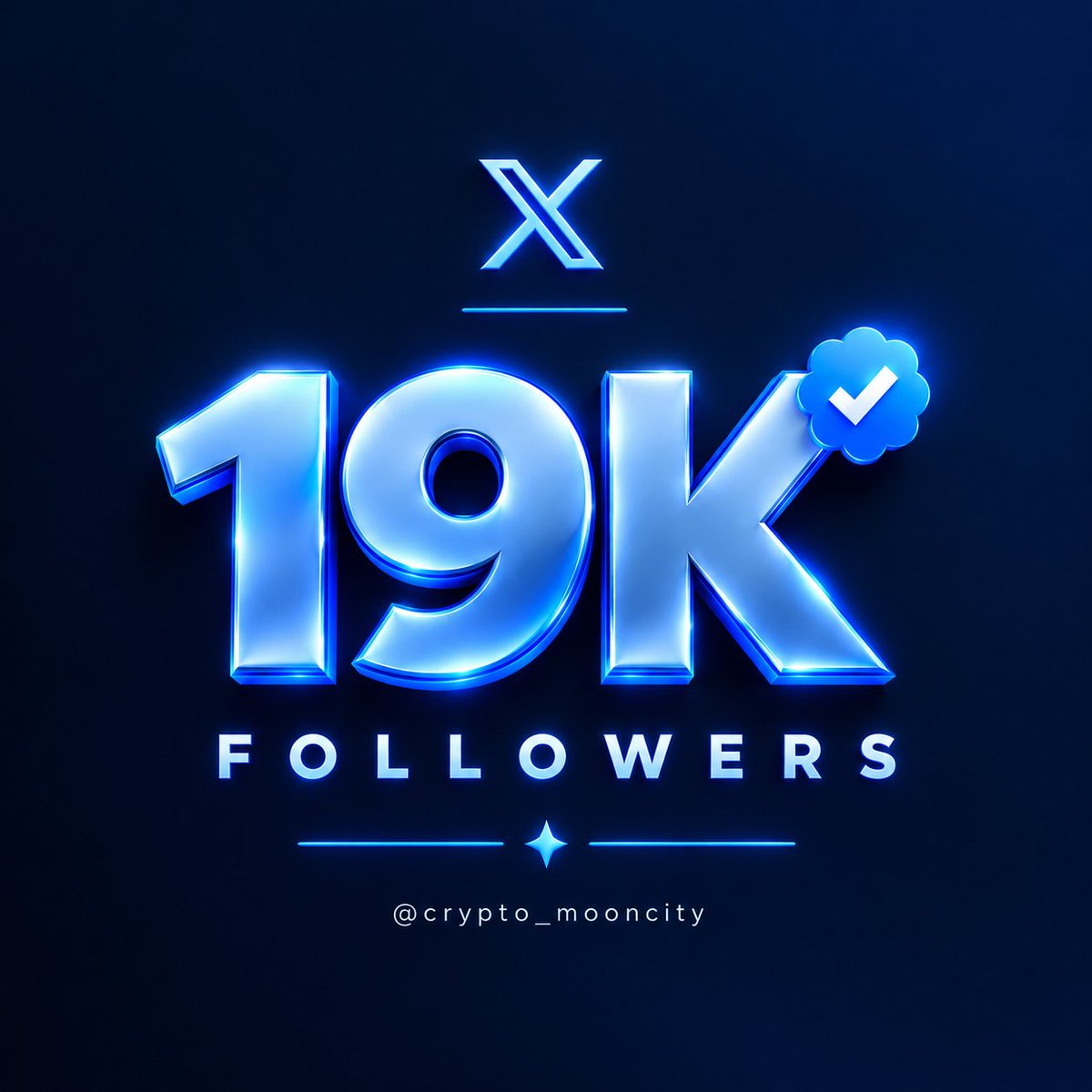 crypto_mooncity's tweet photo. If you need 19,000 Followers 💙

Say “Sure” below 👇

Make your next move count! 🔥 https://t.co/JWYuh7SA8H
