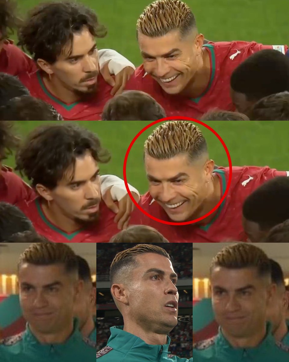 InvictosSomos's tweet photo. Vean nada más LA FELICIDAD de Cristiano Ronaldo justo antes de iniciar el que probablemente será su último torneo oficial con la Selección de Portugal. La misma alegría y la misma pasión que cuando todo comenzó. El Bicho va por los 1000 goles y va por un título más para su país. Sabe que el final está cerca y, por eso, quiere despedirse por la puerta grande. EL ÚLTIMO BAILE Y NOS VAMOS.
