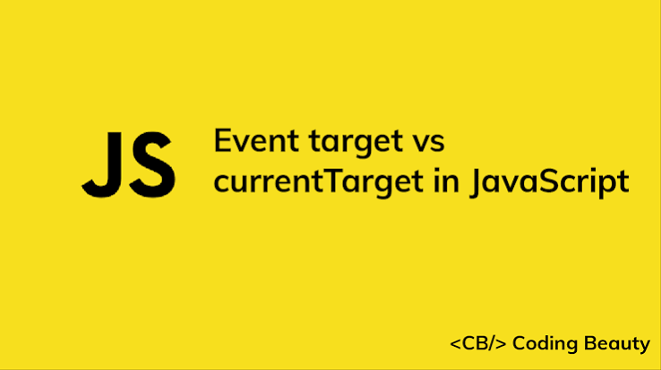 ridamsinghal25's tweet photo. Browser event target / currentTarget

- https://t.co/Oc1V0LkuEY : It is the element that triggered the event
- e.currentTarget: It is the element to which event handler is attached or whose event handler is actually executed https://t.co/FhdWBSZjkh