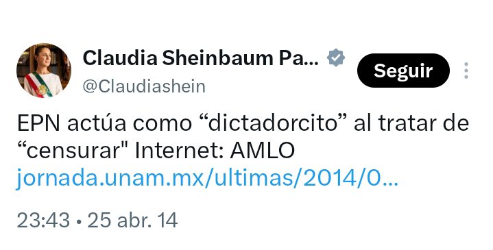 Alfie_Acosta's tweet photo. ¡Este tuit de @Claudiashein envejeció de la chingada! 🚬🧐

#LeyAntimemes 🚫 https://t.co/wWbhKDP0vI