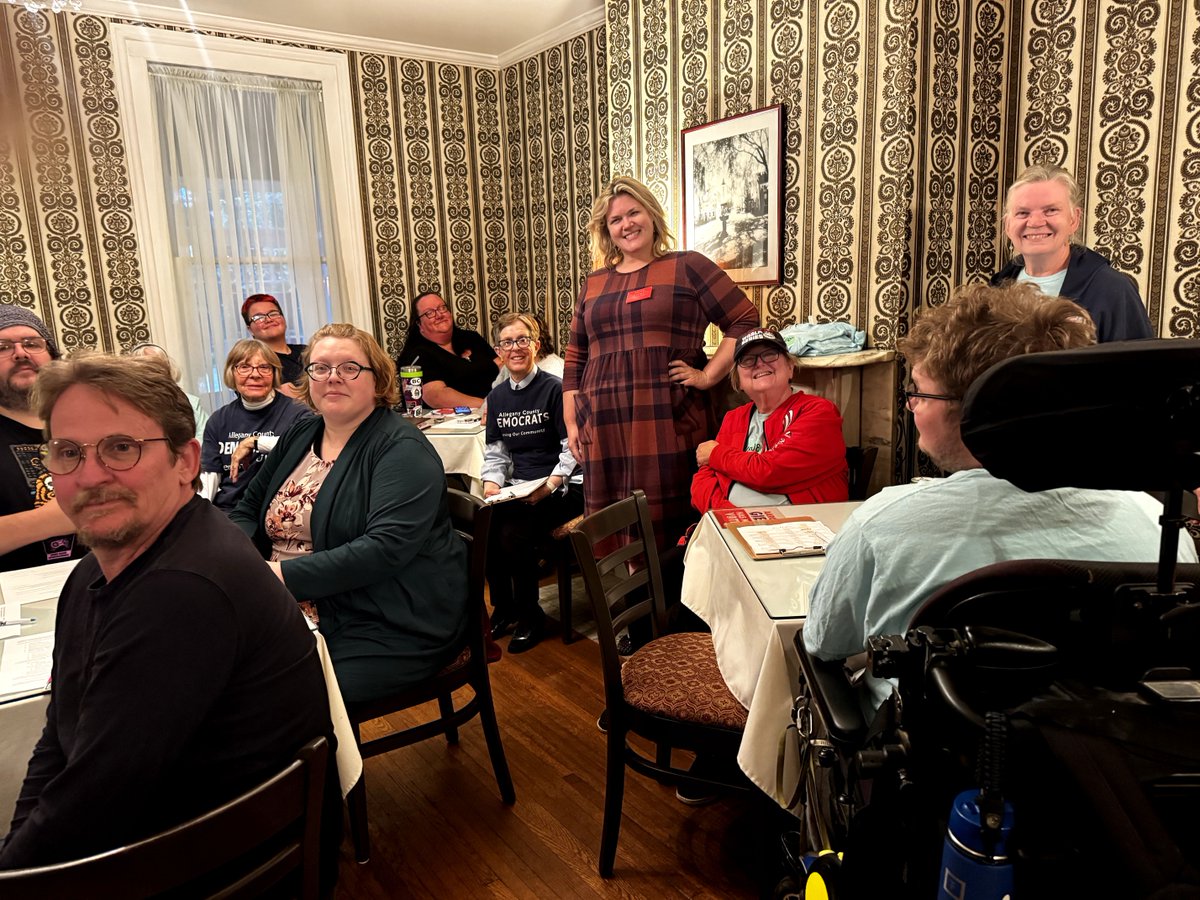 JoyntforJustice's tweet photo. A few moments from Anne's week across WNY!

On Monday, Anne joined the Allegany County Democratic Committee meeting, and Wednesday she attended the Buffalo Jewish Federation 2027 Kickoff Event.

Appreciative of every opportunity to connect across the 8th Judicial District! https://t.co/HZpstxU4oS