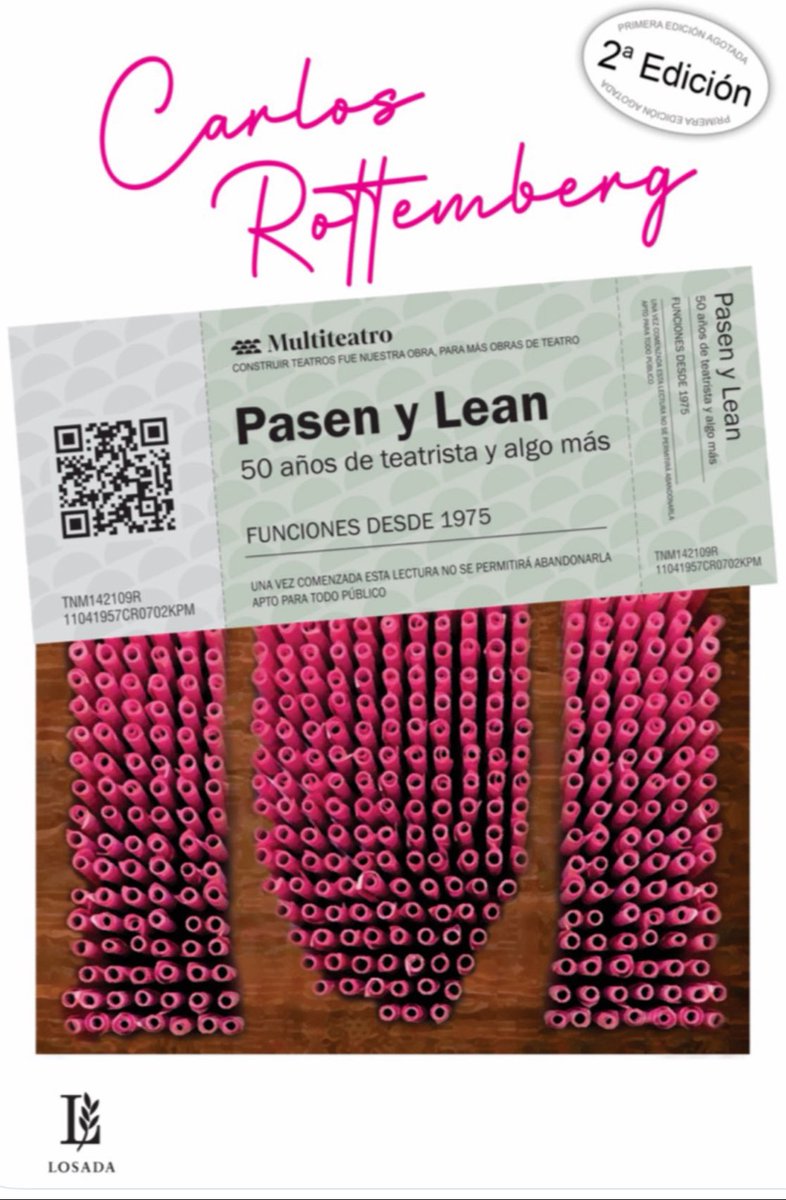 multiteatro's tweet photo. “Valiosos consejos de Romay a Rottemberg”, a propósito del libro ‘Pasen y Lean’ de Editorial Losada.
[Por Juan Carlos de Pablo para el diario La Nación]
https://t.co/tO6t8bFPP6 https://t.co/856NyzKUxU