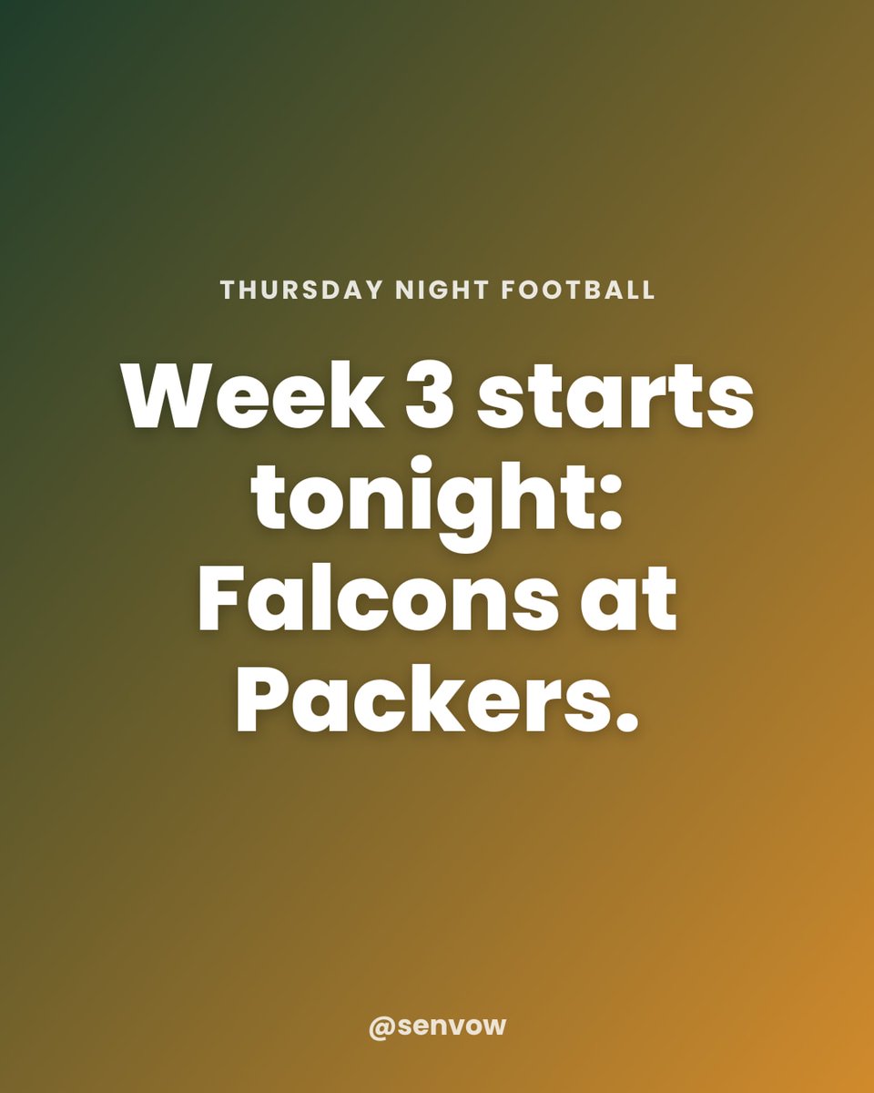 senvow's tweet photo. 8:15 Eastern on Prime Video. Plenty of time to get the chairs pointed the right way and the food out before kickoff. Where are you watching?

#EventPlanning https://t.co/iAgZP3NxZ1