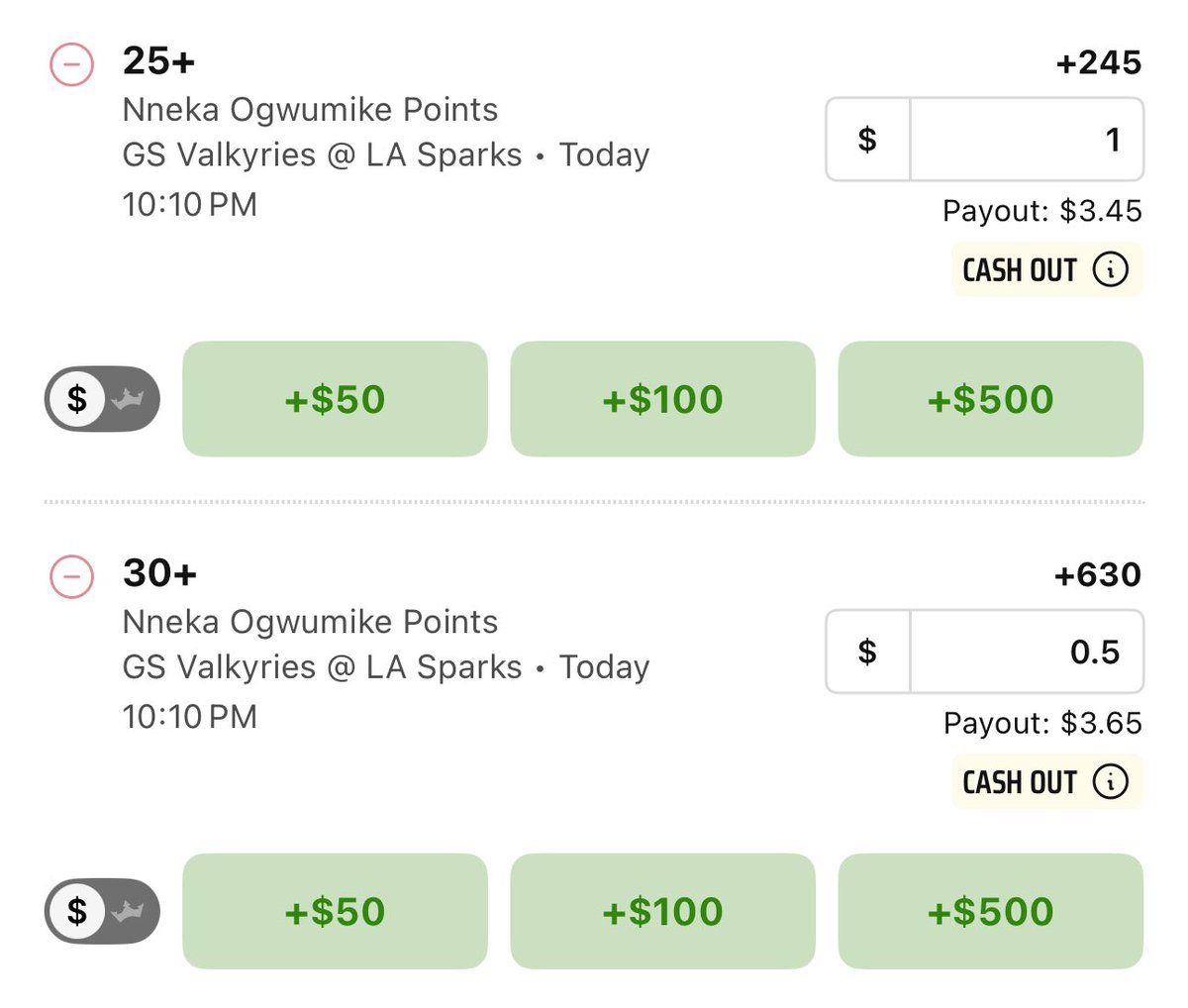 PrycePicks's tweet photo. WNBA Play 🏀 

Nneka Ogwumike Points 💎 

It is WNBA legend Nneka Ogwumike’s last game tonight vs the Valkyries. Betting props against the Valks is always tough due to their #1 defense but I’m guaranteeing you she balls out in her last game. Let her be like Kobe! I’m expecting 30+ minutes and nearly 20 shot attempts this game for her 

Points:

25 - 1 unit
30 - .5 unit

Let’s end her career with a 30 piece! Enjoy retirement Nneka Ogwumike 🫡 

❤️ if you are tailing!

#GamblingX #WNBA #NBA