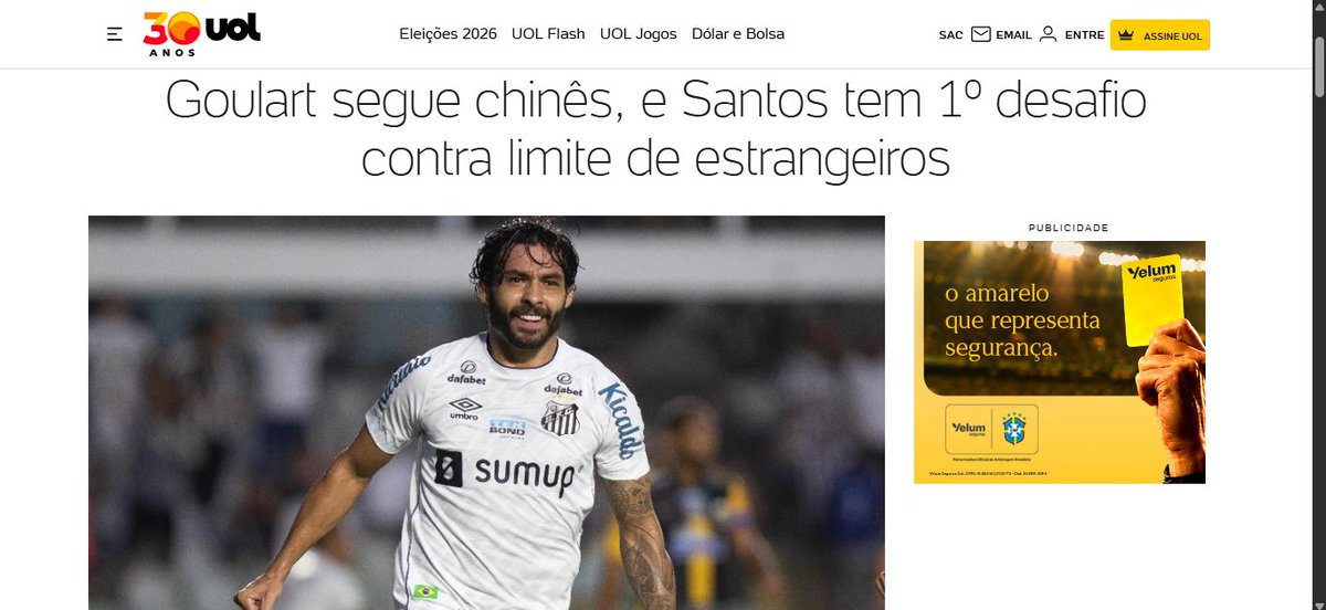 SempreSantosSFC's tweet photo. 🚨INFORMAÇÃO🚨

O GE esqueceu do CHINÊS (🇨🇳) RICARDO GOULART, vulgo 高拉特.

Sim, o Goulart virou chinês e perdeu a cidadania brasileira, já que a China não permite dupla cidadania.

Inclusive o Santos teve que inscrever ele como estrangeiro no BID. https://t.co/ESVHB1xv02
