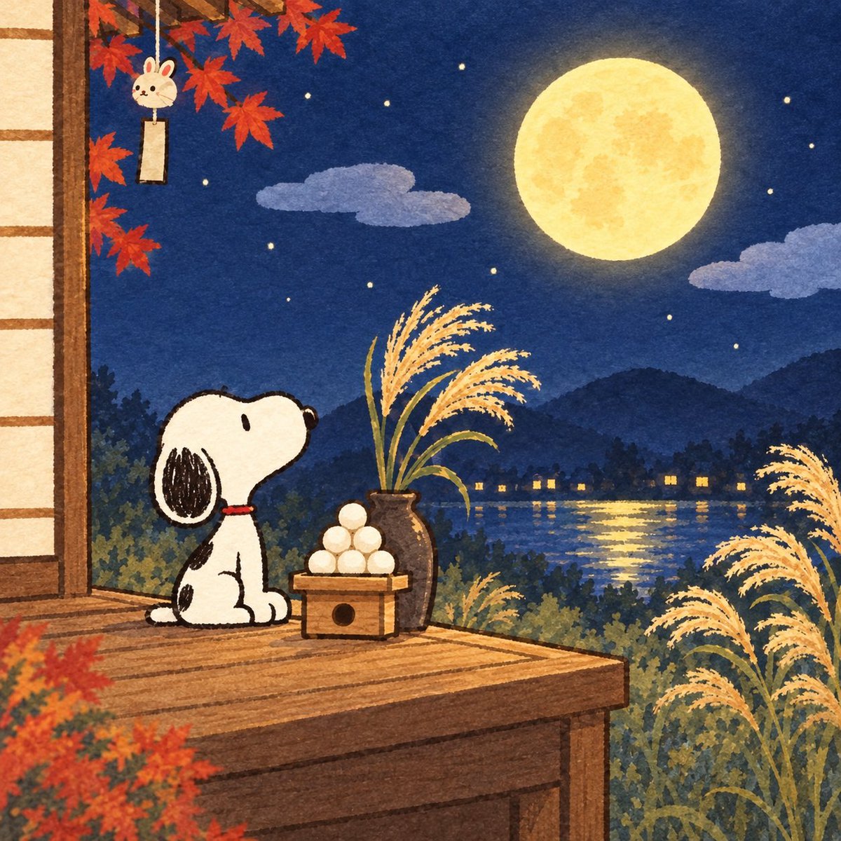 snoopyb047's tweet photo. 満月の日、みんなで月を見上げよう。🌕 https://t.co/MN2t1cemG2