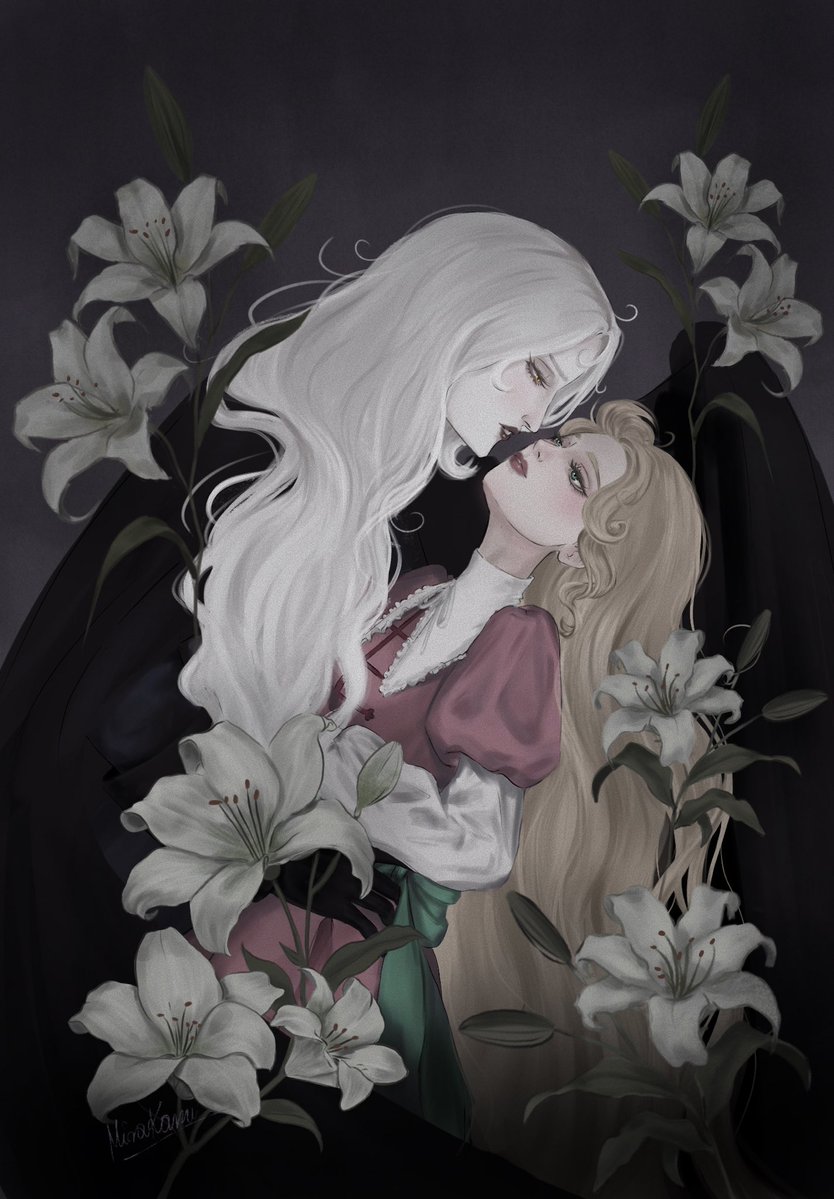 MiraKami_'s tweet photo. I missed them so much… Manifesting Nocturne season 3 by this #castlevania #Alucard #CastlevaniaAlucard #MariaRenard #AluMaria #CastlevaniaNocturne #CastlevaniaFanArt https://t.co/4wonykT9Fs