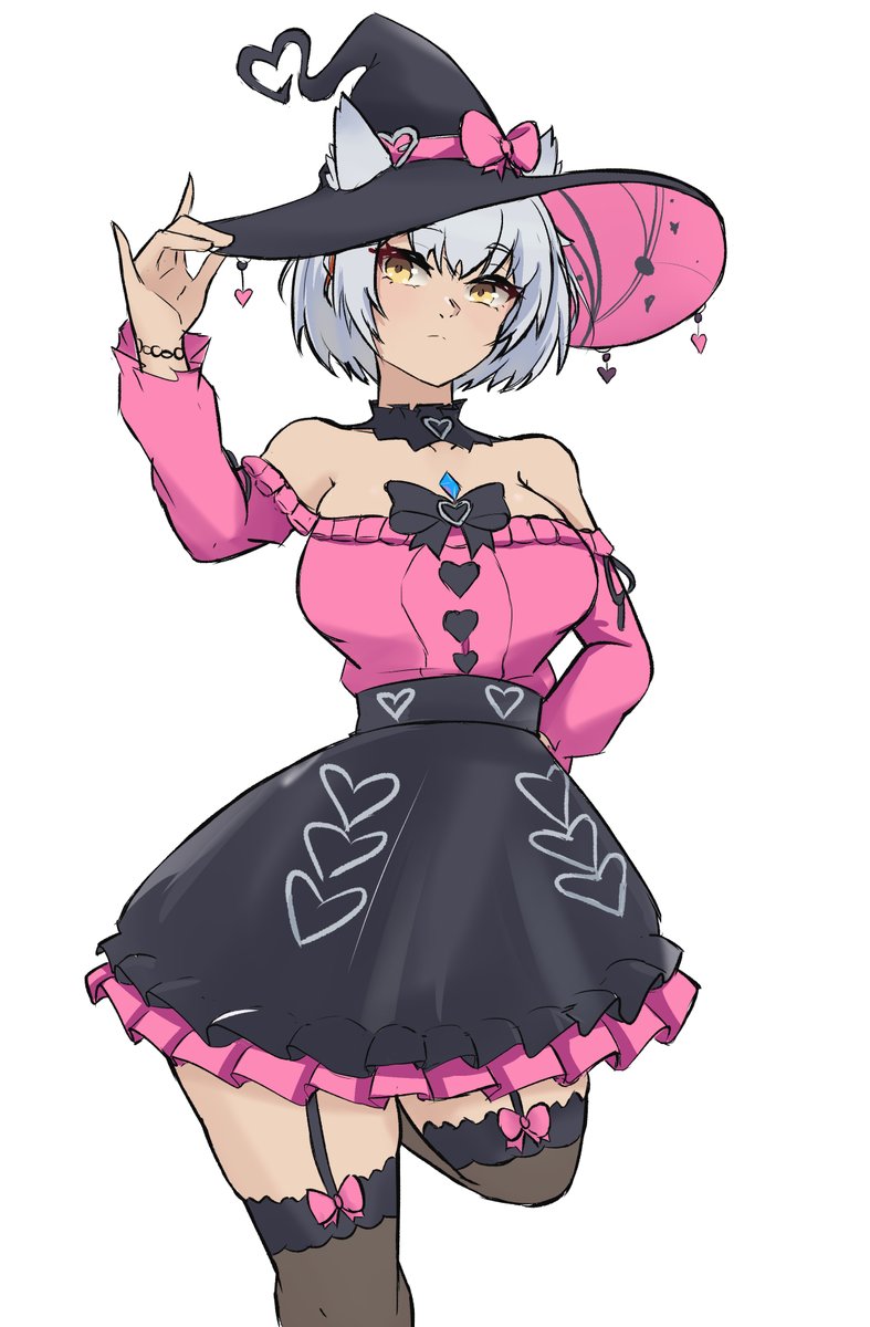 in2naps's tweet photo. witchy cat Mio Xenoblade // in part of @Veguinsky 's #Octubrinsky2026 🎃 https://t.co/05U5Rxp3pA